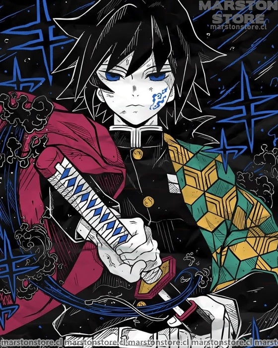 Polera Kimetsu no Yaiba - Giyu Tomioka