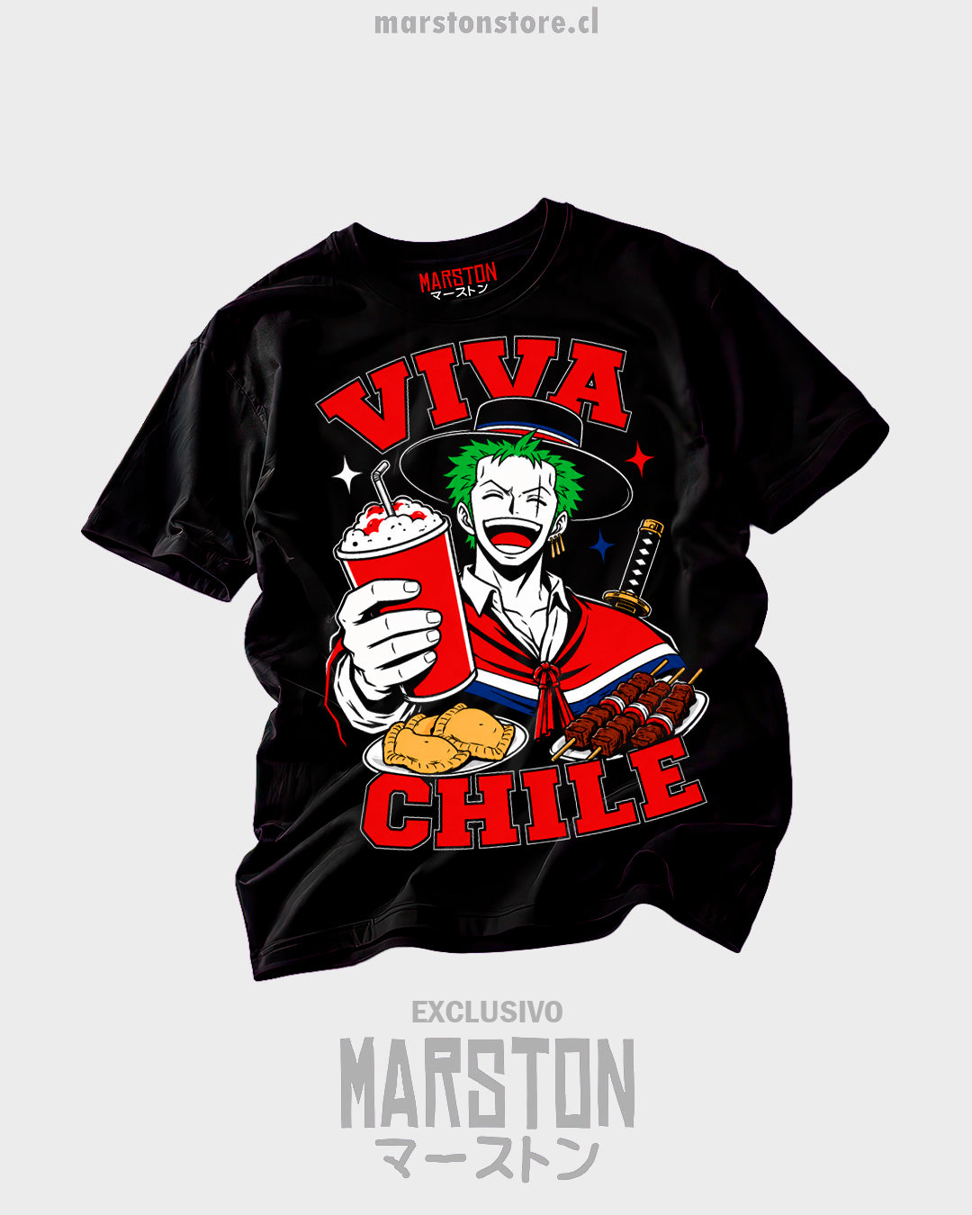 Polera One Piece - Zoro Fiestas Patrias