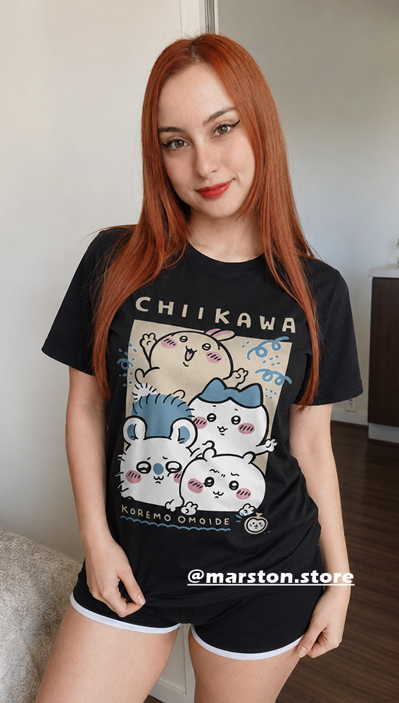 Polera Chiikawa - Usagi - Hachiware - Momonga - Chiikawa
