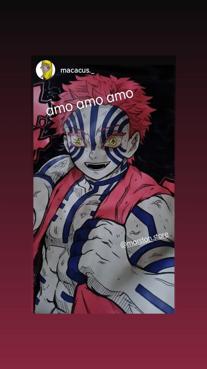 Polera Kimetsu no Yaiba - Akaza