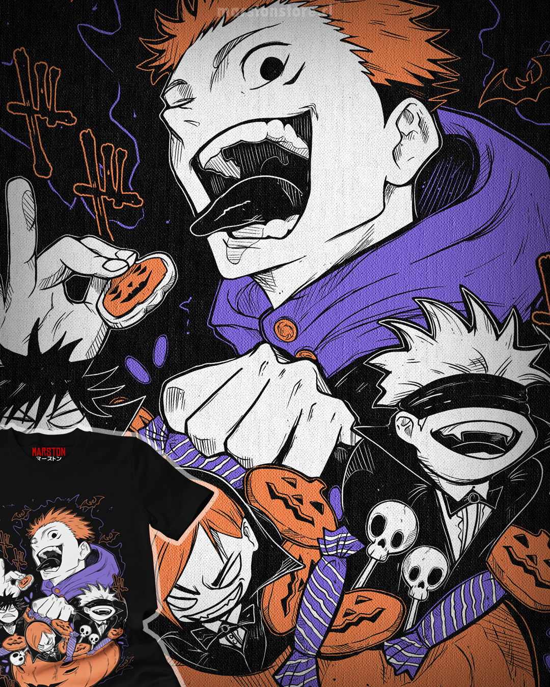 Polera Jujutsu Kaisen - Halloween