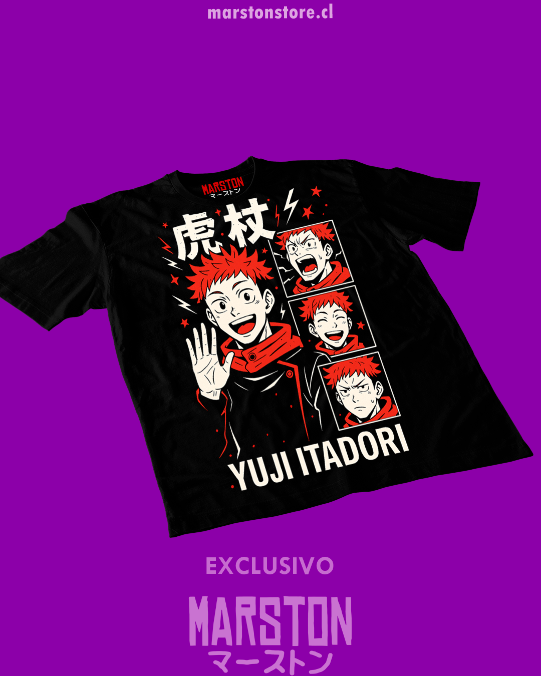 Polera Jujutsu Kaisen - Yuji Itadori