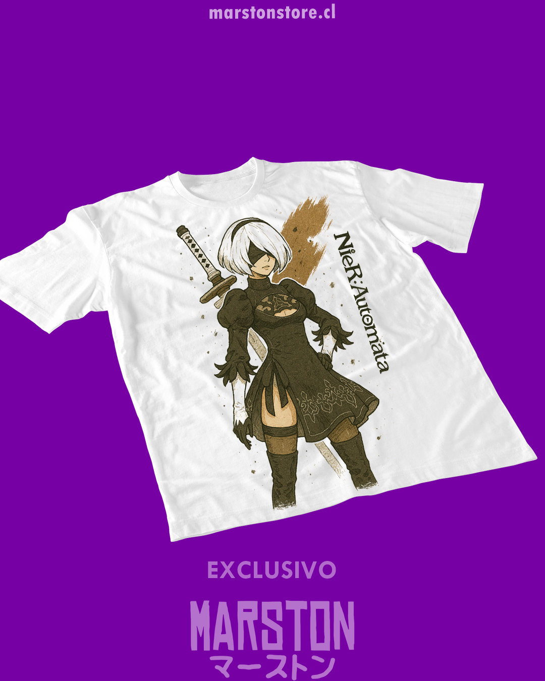 Polera Nier Automata - 2b