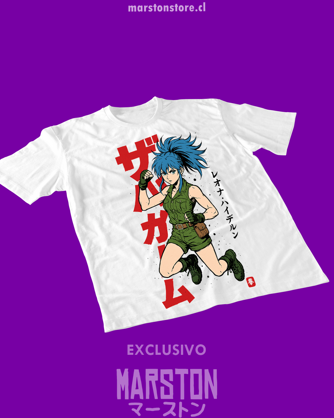 Polera The King of Fighters - Leona