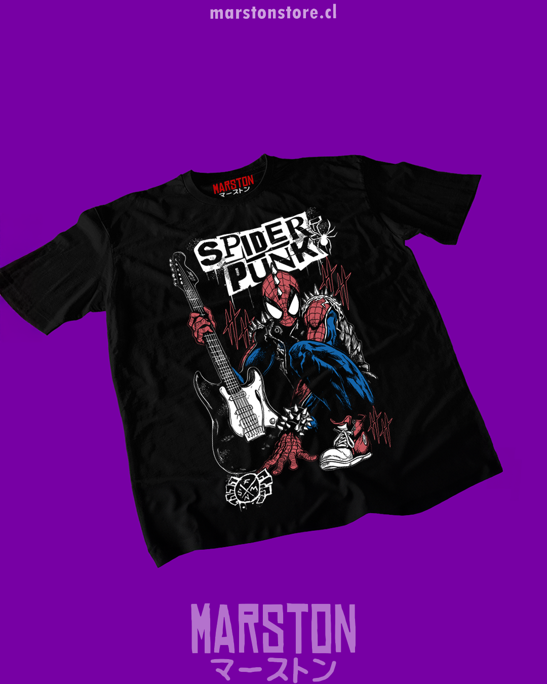 Polera Marvel - Spiderman - Spider Punk
