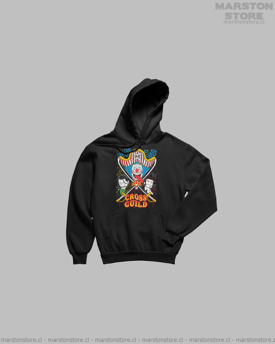Polerón One Piece - Cross Guild: Buggy x Dracule Mihawk x Crocodile