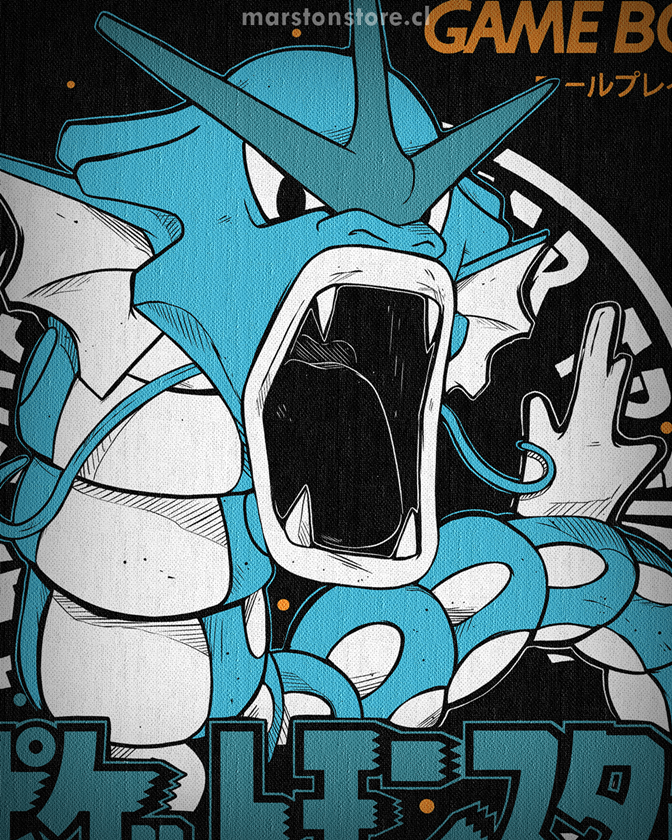 Polera Pokemon - Gyarados