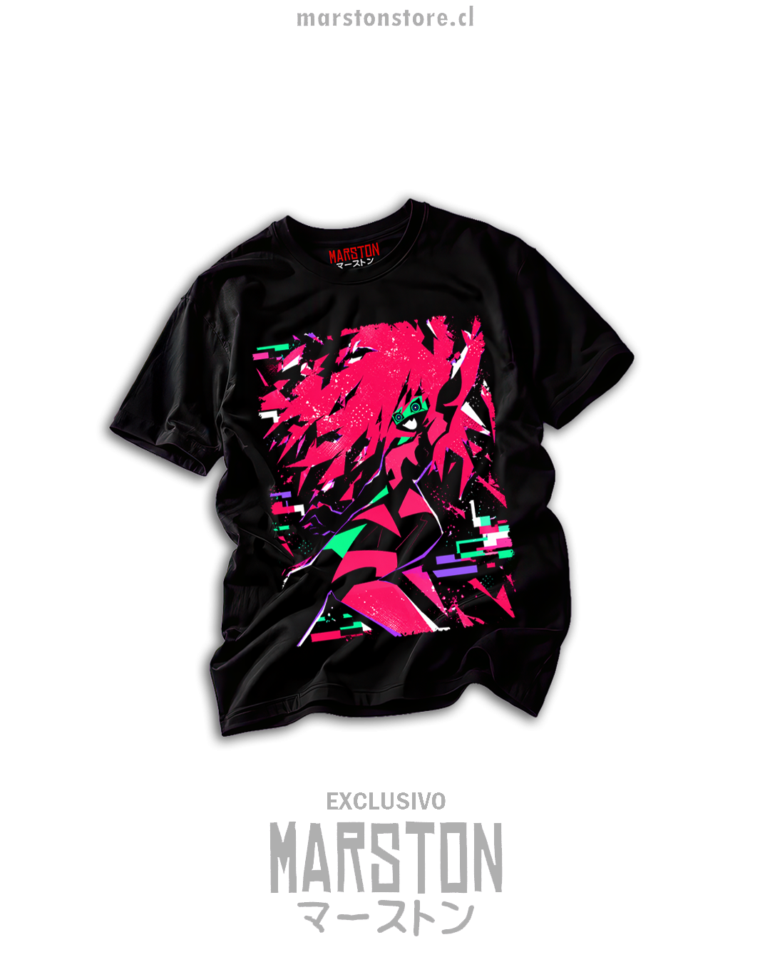 Polera negra cyberpunk edgerunners 2 - Capri - Diseño 02 - 10380831031515