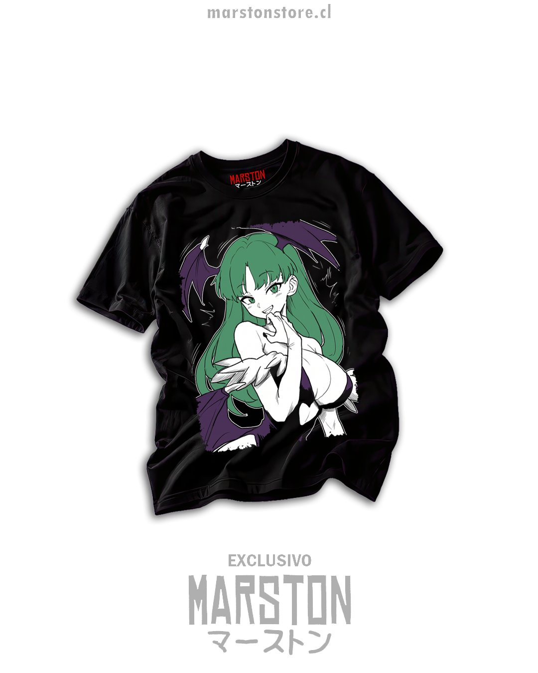 Polera negra Darkstalker - Morrigan Aensland