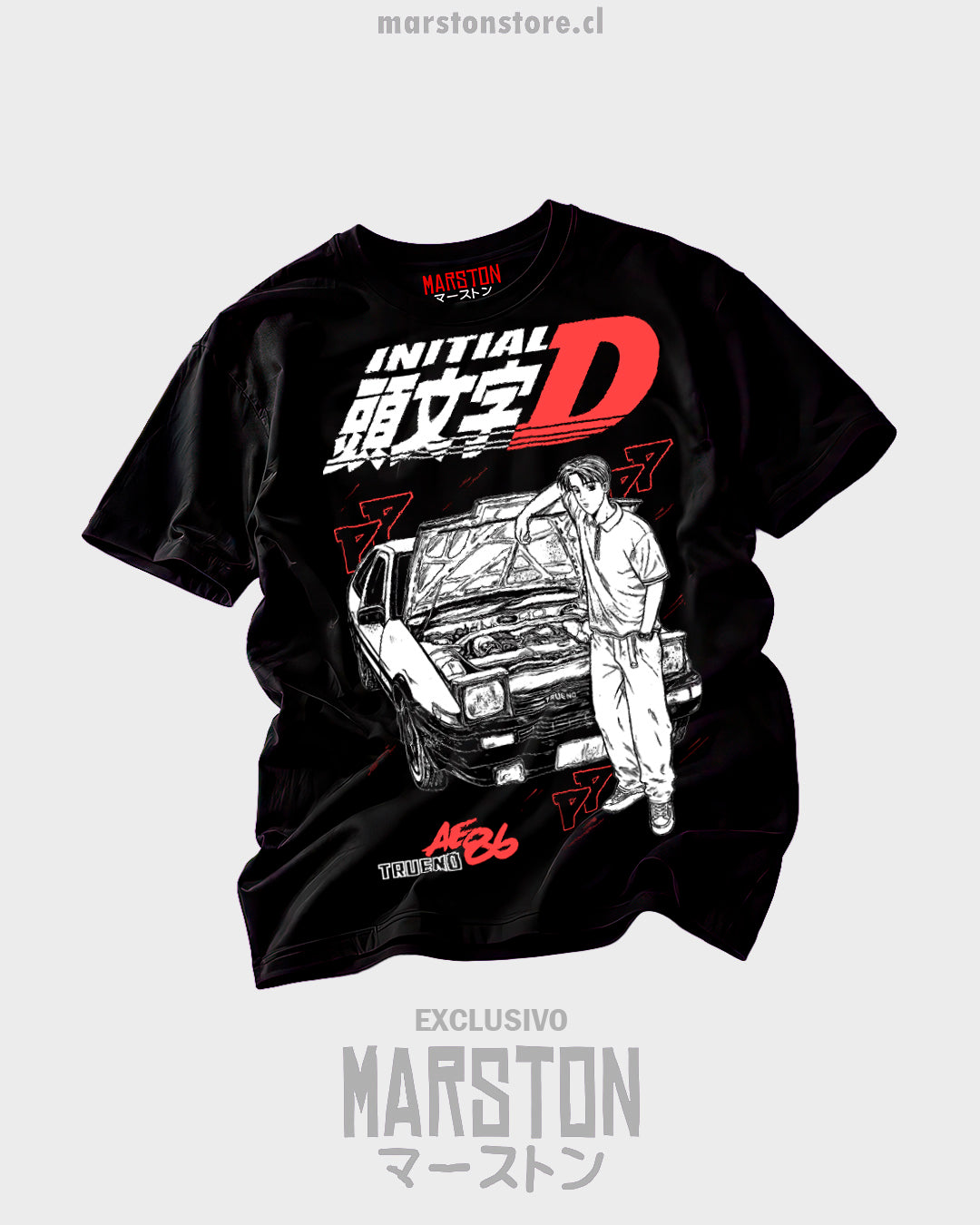 Polera Initial D - Takumi Fujiwara AE86 | Marston Store