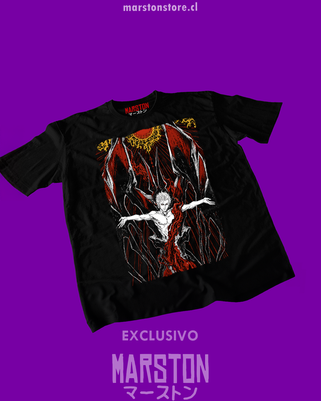 Polera negra de Baldur's Gate 3 con Astarion