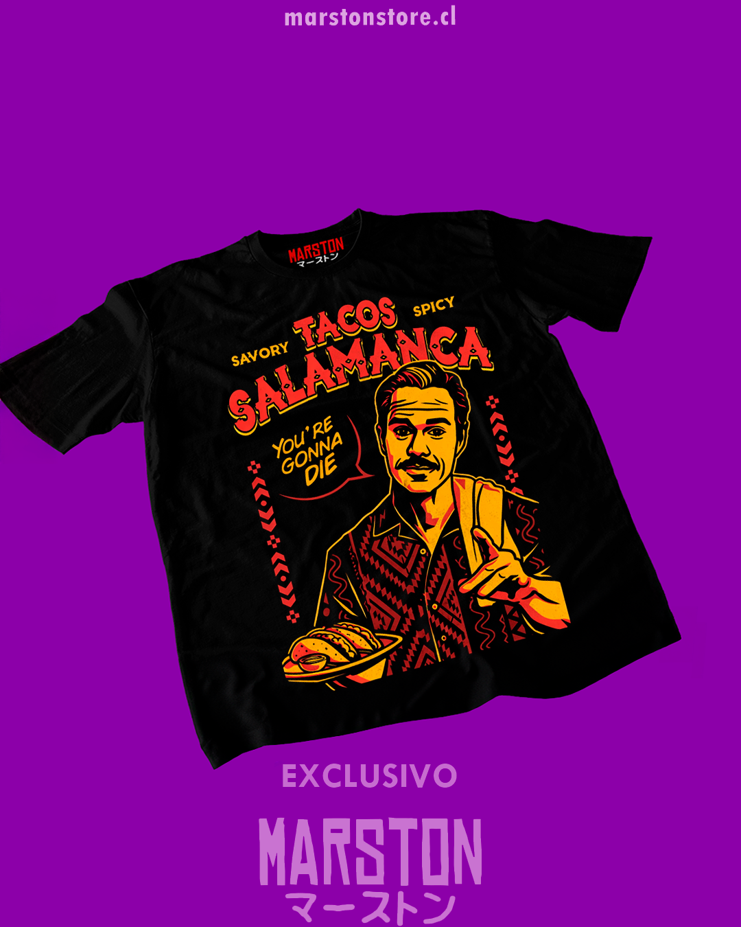 Polera negra de Breaking Bad / Better Call Saul con Lalo Salamanca