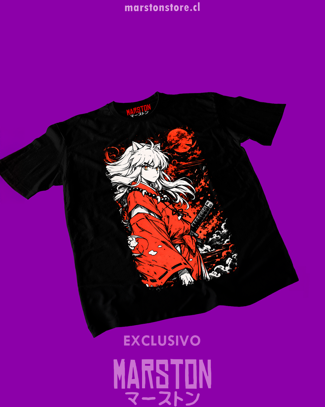 Polera negra de Inuyasha
