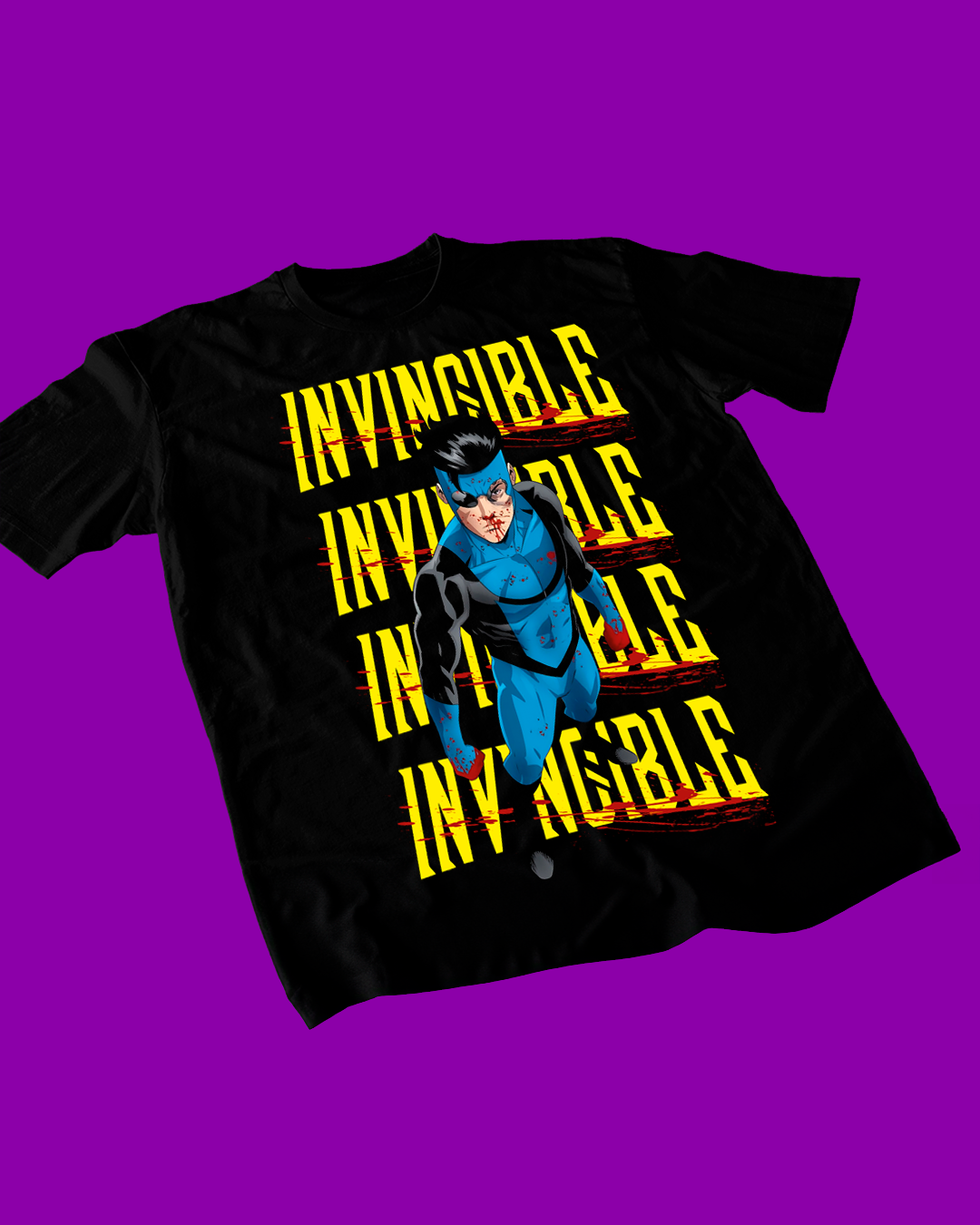 Polera negra de Invincible