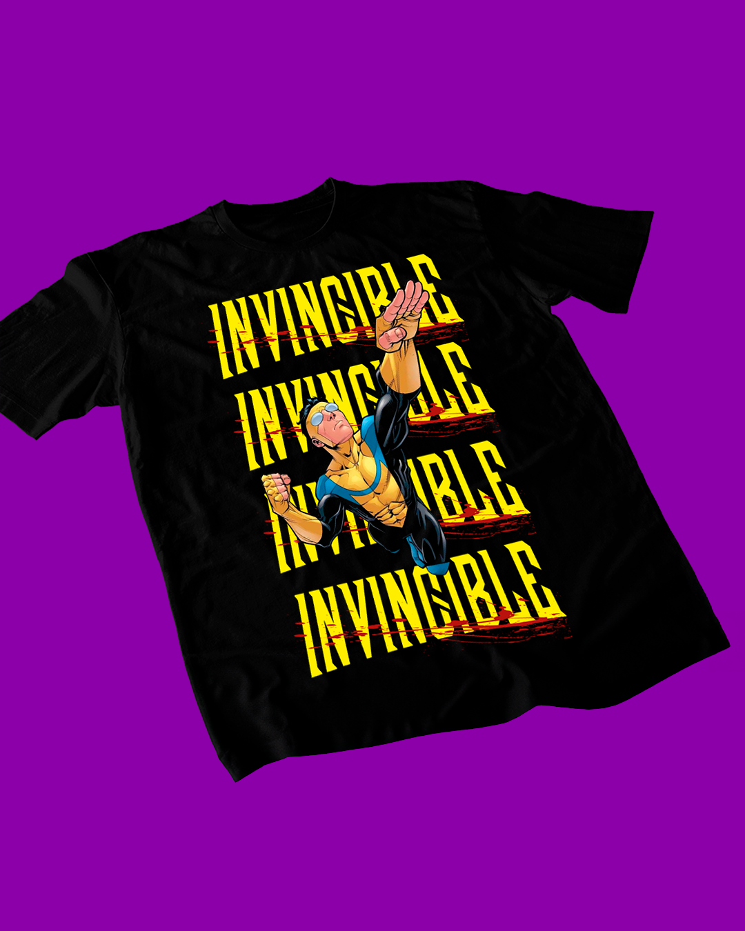Polera negra de Invincible