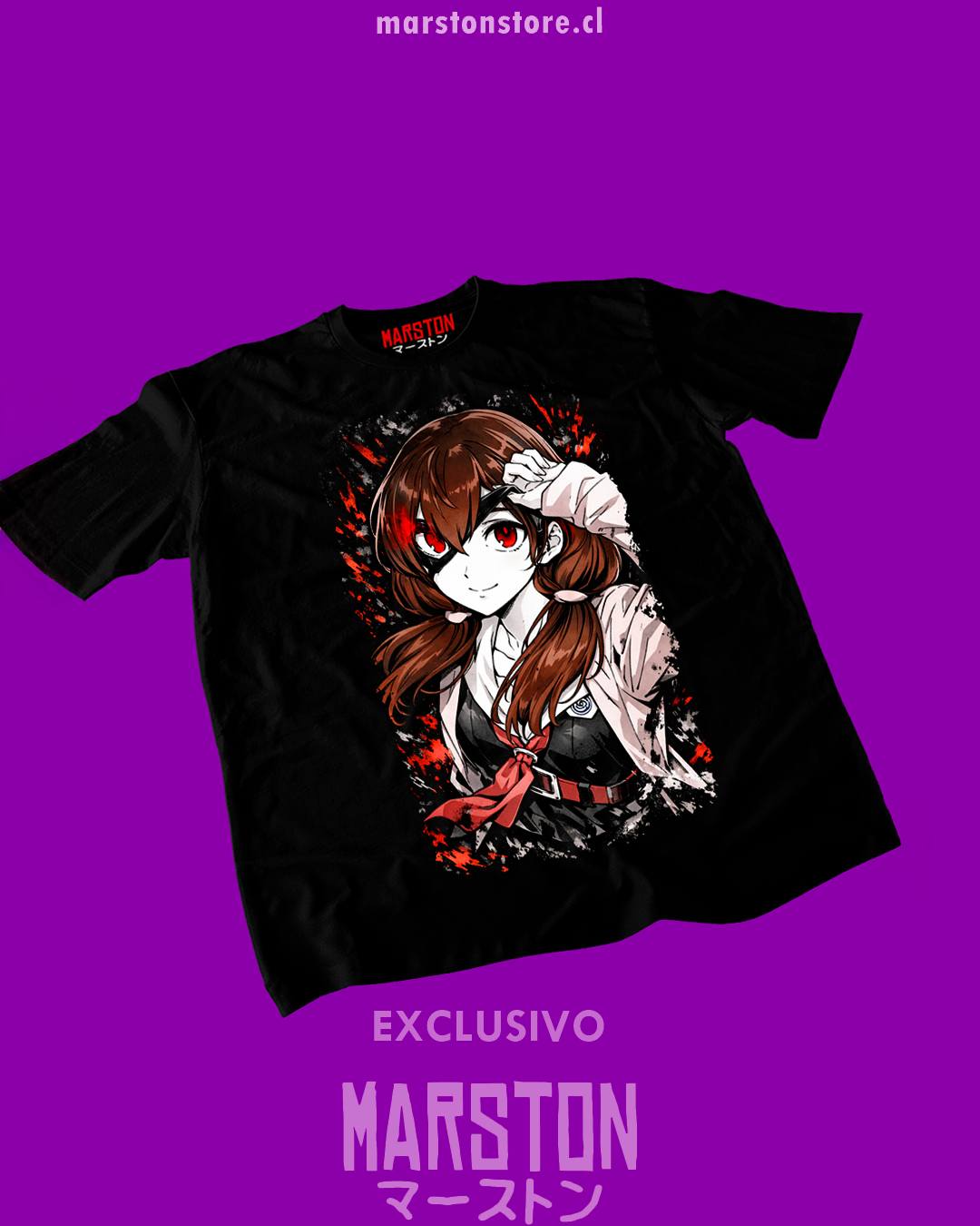 Polera negra de Kaijin Reijoh