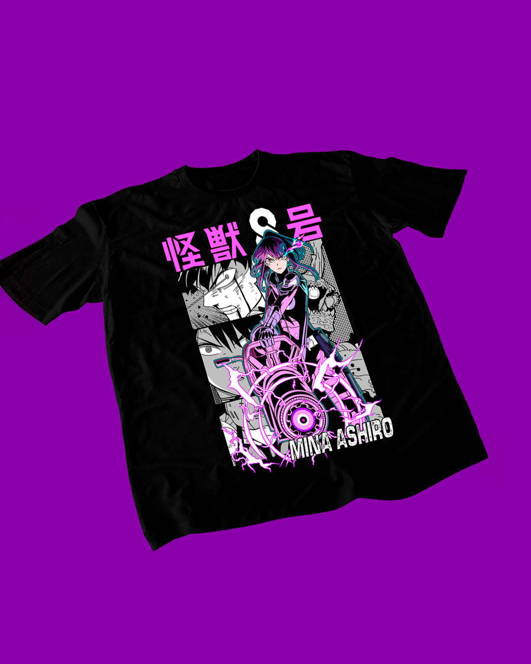 Polera negra de Kaiju No. 8