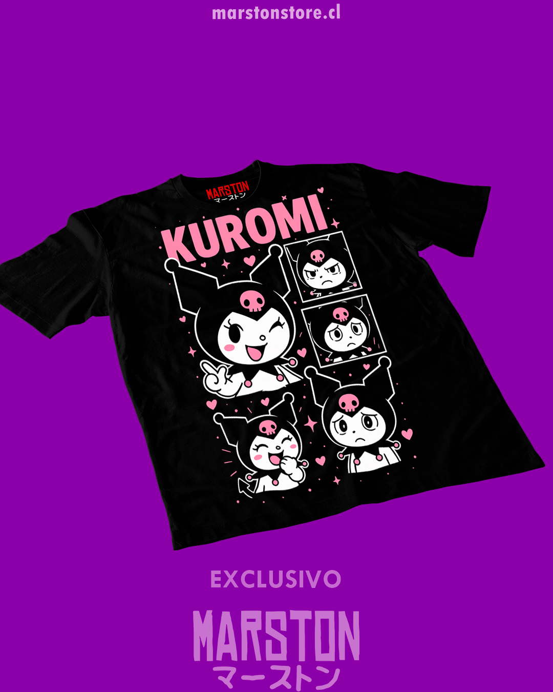 Polera negra de Kuromi