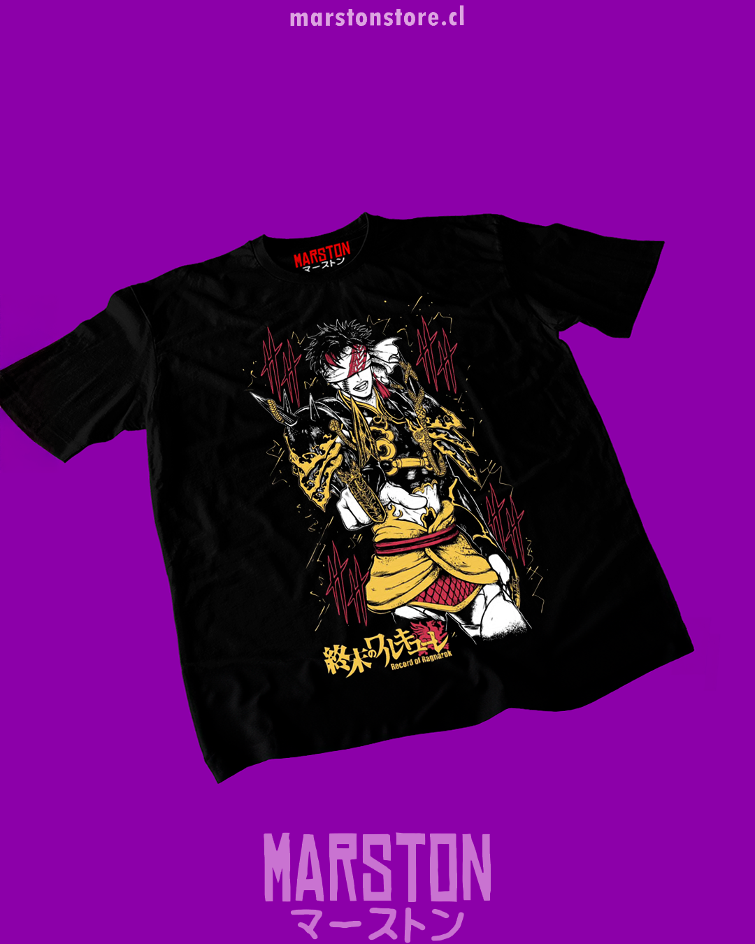 Polera negra de Record of Ragnarok