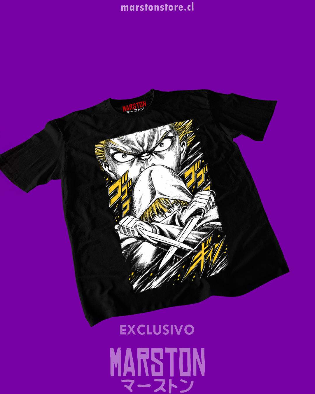 Polera negra de Vinland Saga