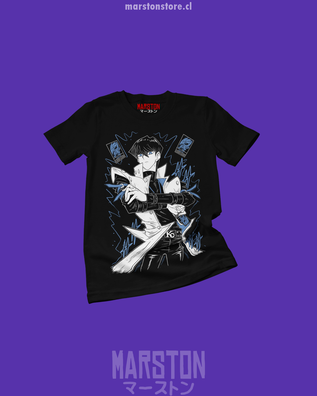 Polera negra de Yu-Gi-Oh!