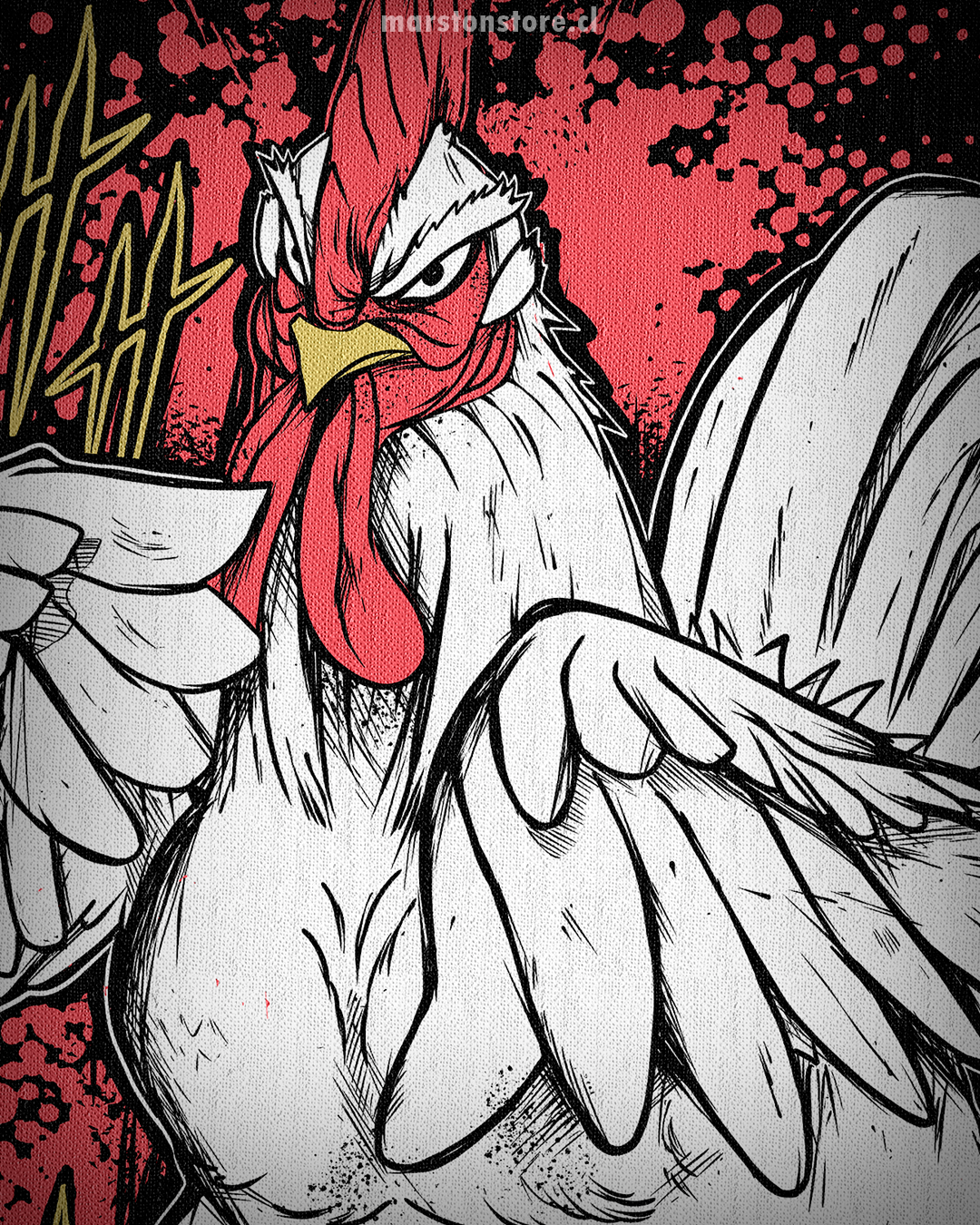 Polera Rooster Fighter - Keiji