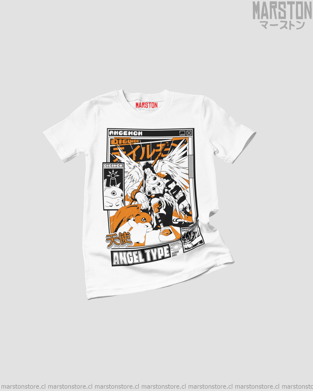 Polera Digimon - Patamon x Angemon (#ak0)