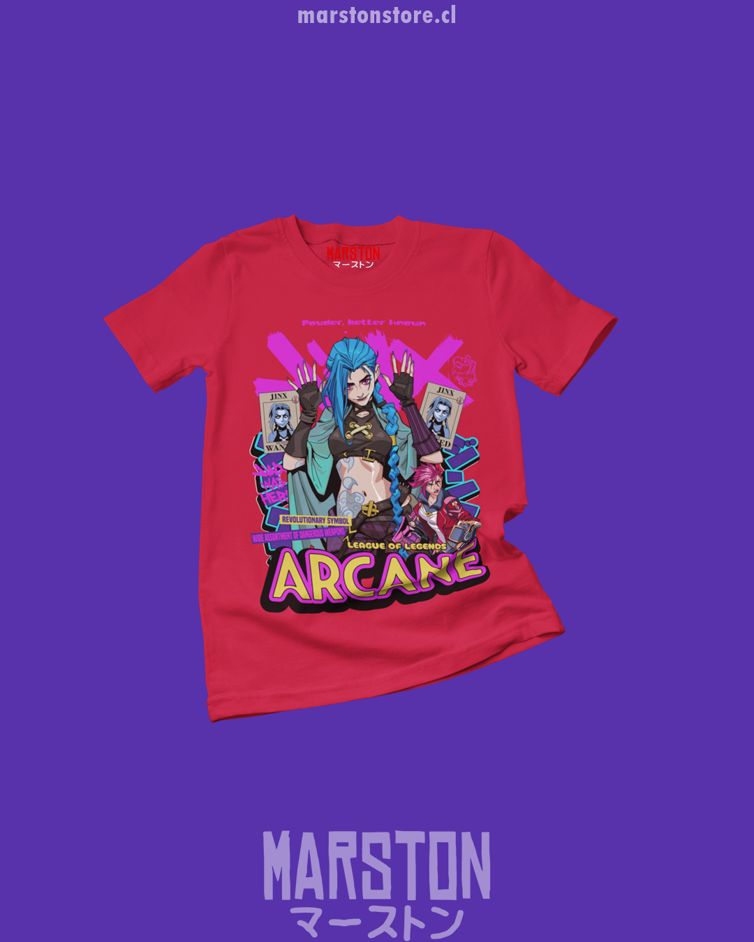 Polera Arcane - Jinx - Vi