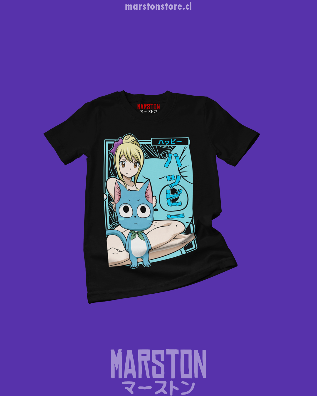 Polera Fairy Tail - Happy x Lucy Heartfilia