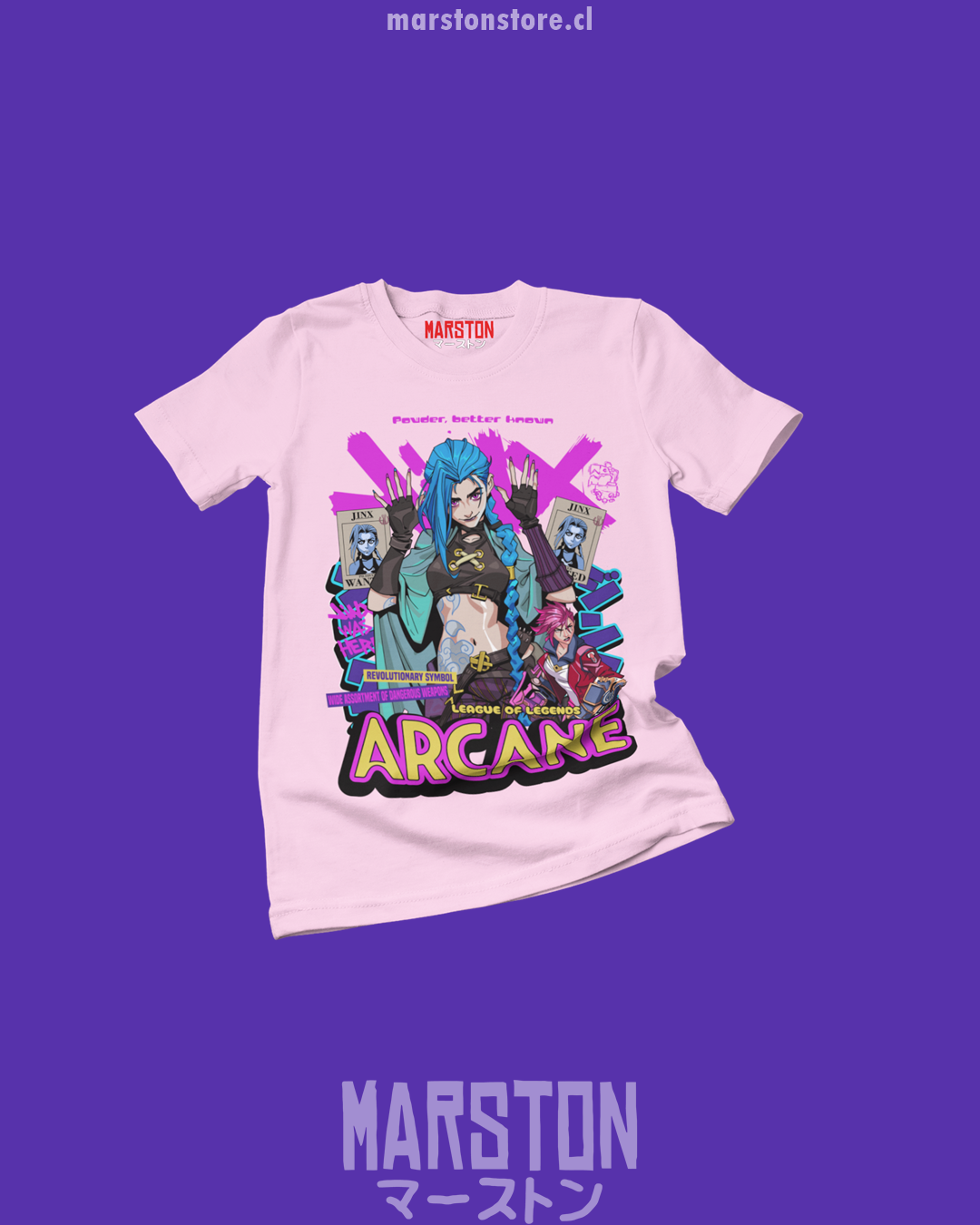 Polera Arcane - Jinx - Vi