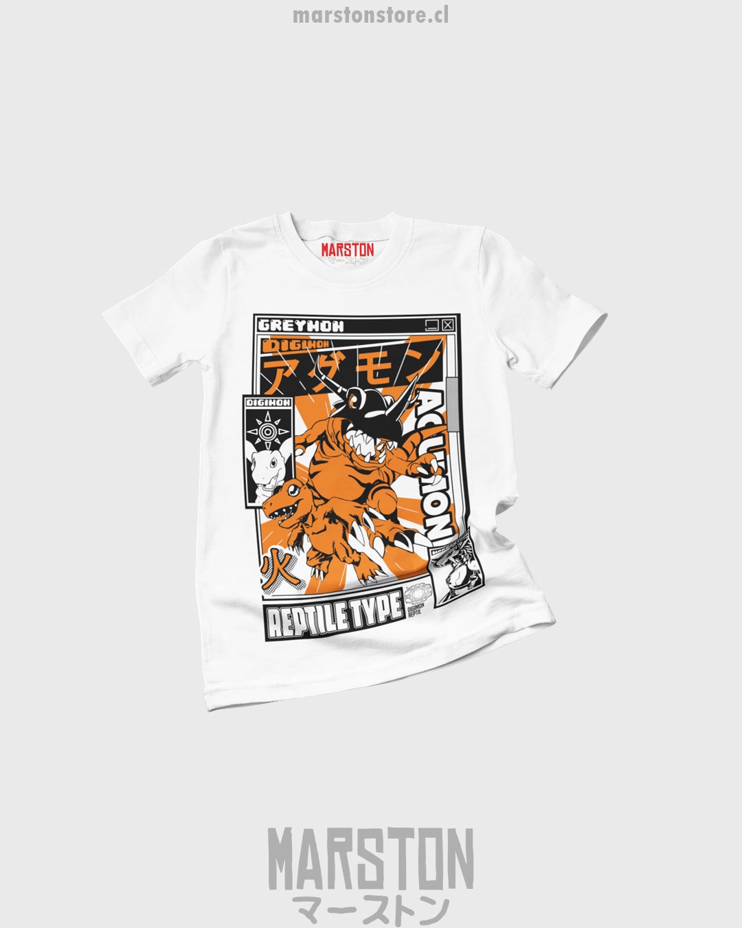 Polera Digimon - Greymon x Agumon (#ak0)