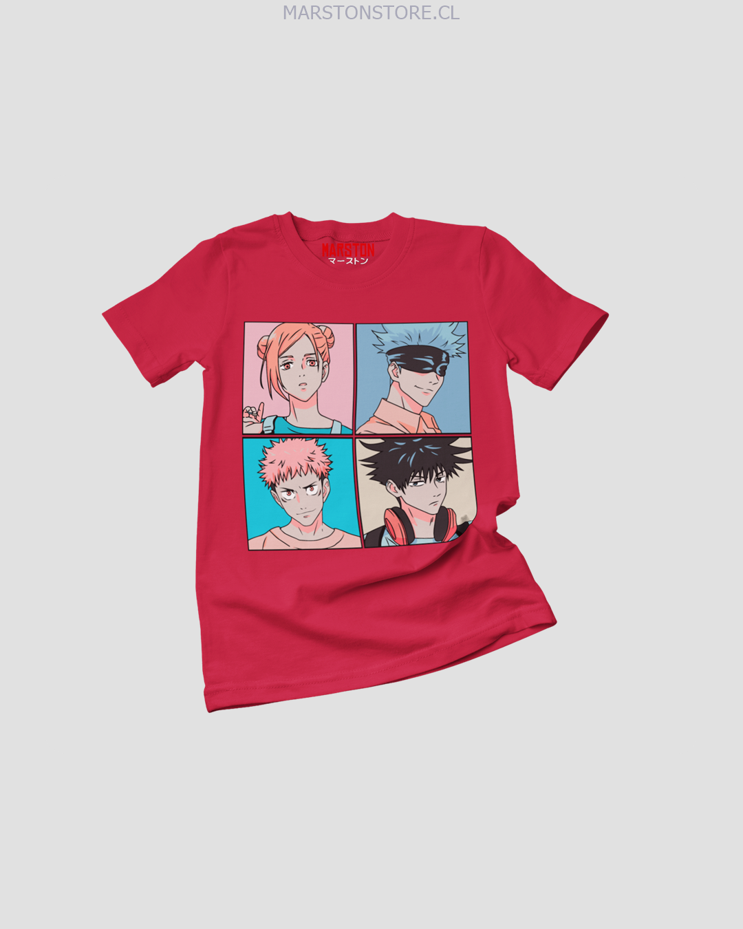 Polera Jujutsu Kaisen - Itadori x Nobara x Megumi x Gojo