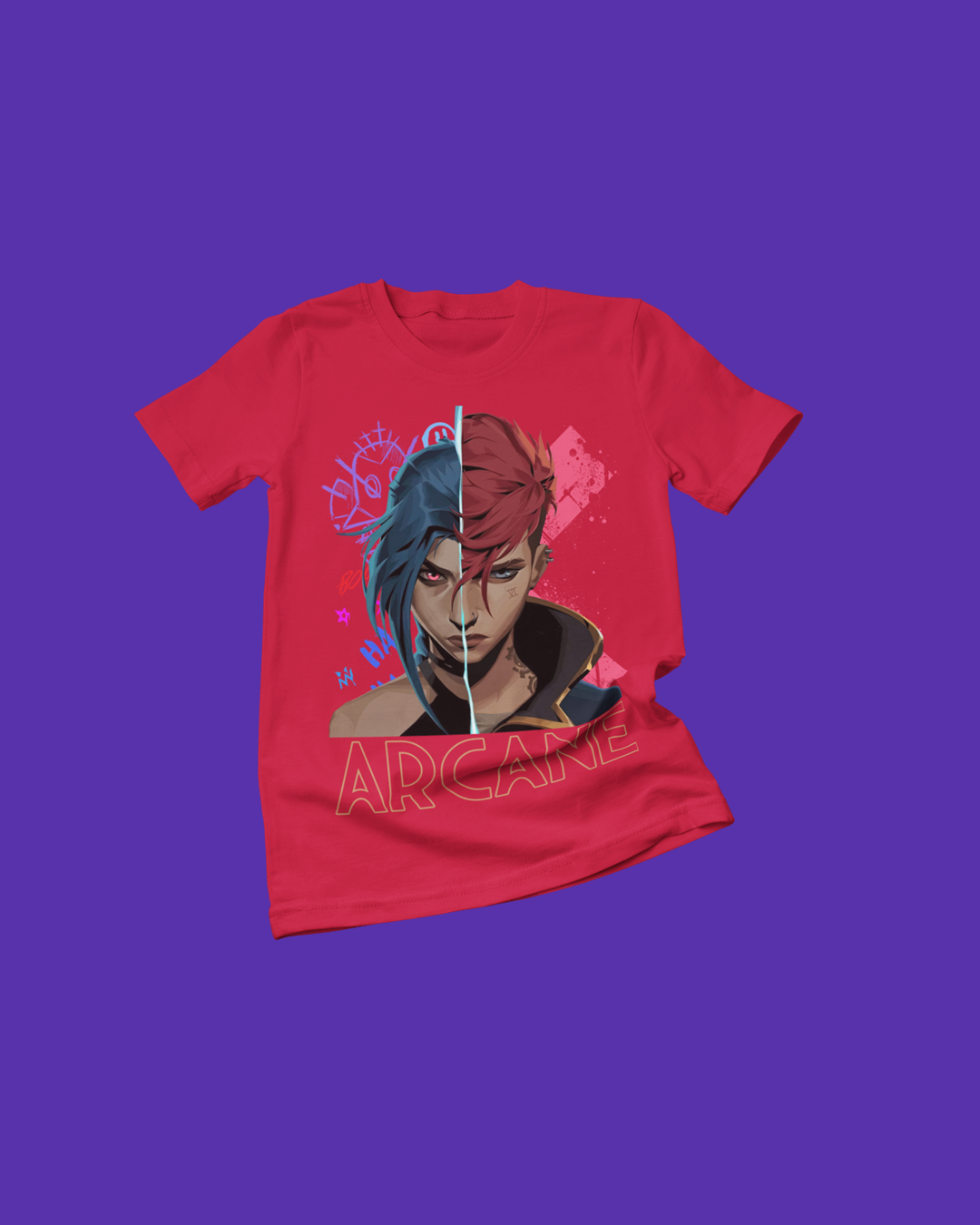 Polera Arcane - Jinx x Vi