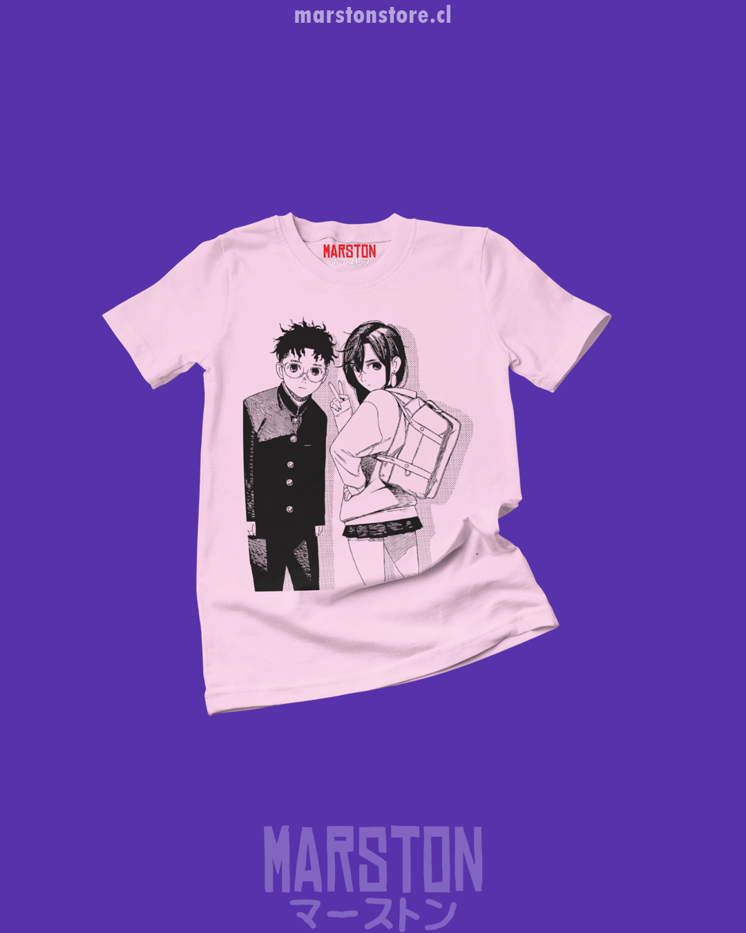 Polera Dandadan - Okarun x Momo