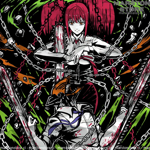 Polera Chainsaw Man - Makima - Denji