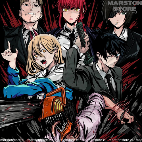 Polera Chainsaw Man - Denji - Makima - Himeno - Power - Aki - Kishibe