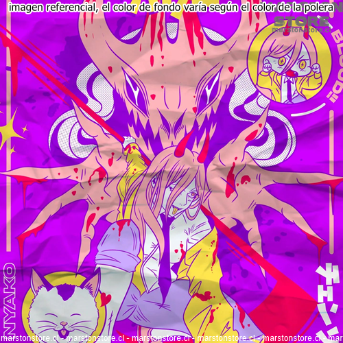 Polera Chainsaw man - Power x Nyako (v2)