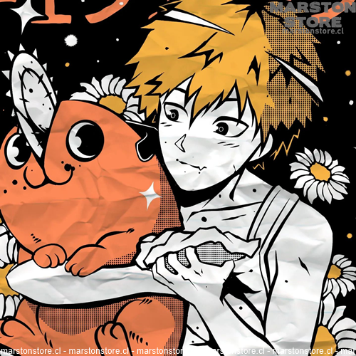 Polera Chainsaw Man - Denji - Pochita