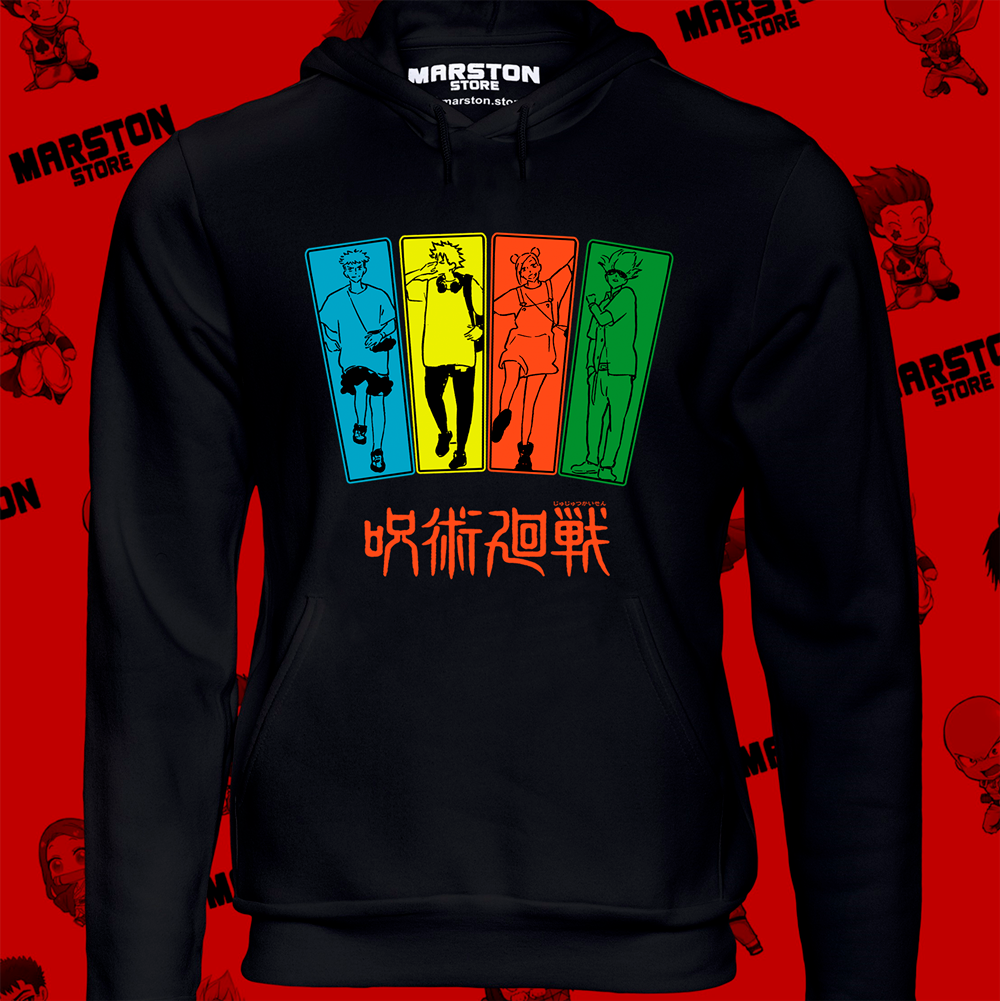 Polerón Jujutsu Kaisen - Satoru - Itadori - Nobara - Fushiguro