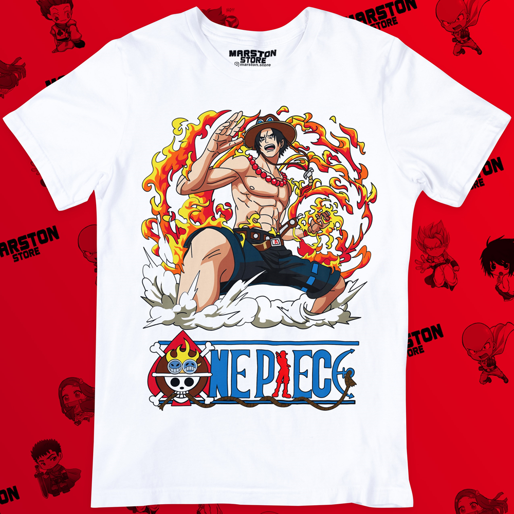 Polera One Piece - Portgas D. Ace