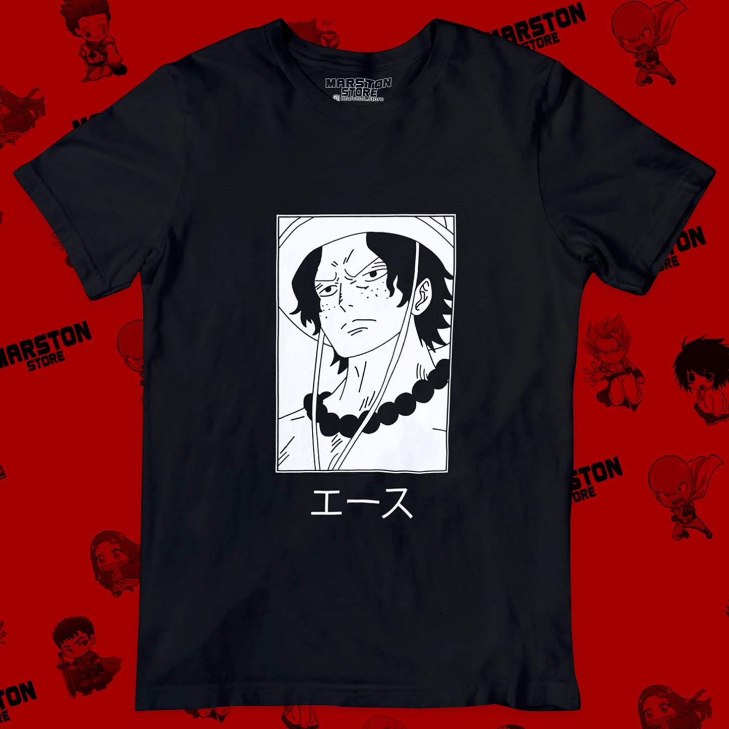 Polera One Piece - Portgas D Ace