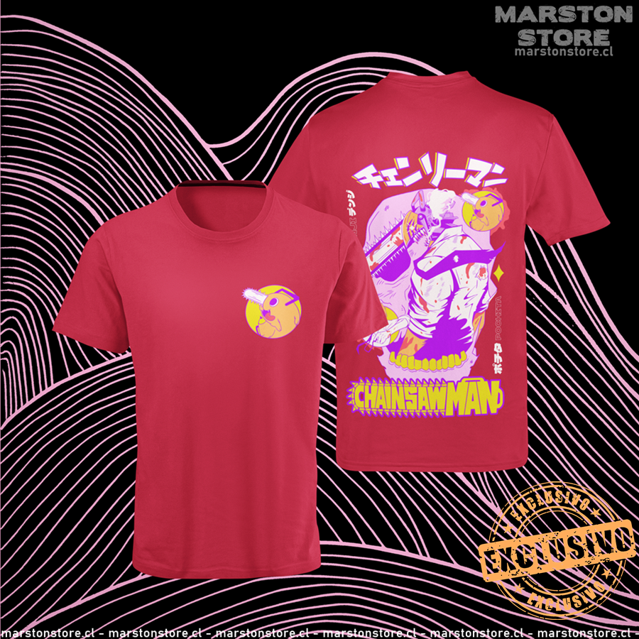 Polera Chainsaw man - Denji x Pochita
