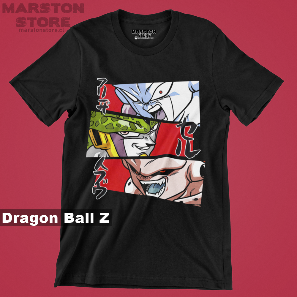 Polera Dragon Ball - Freezer - Cell - Majin Buu