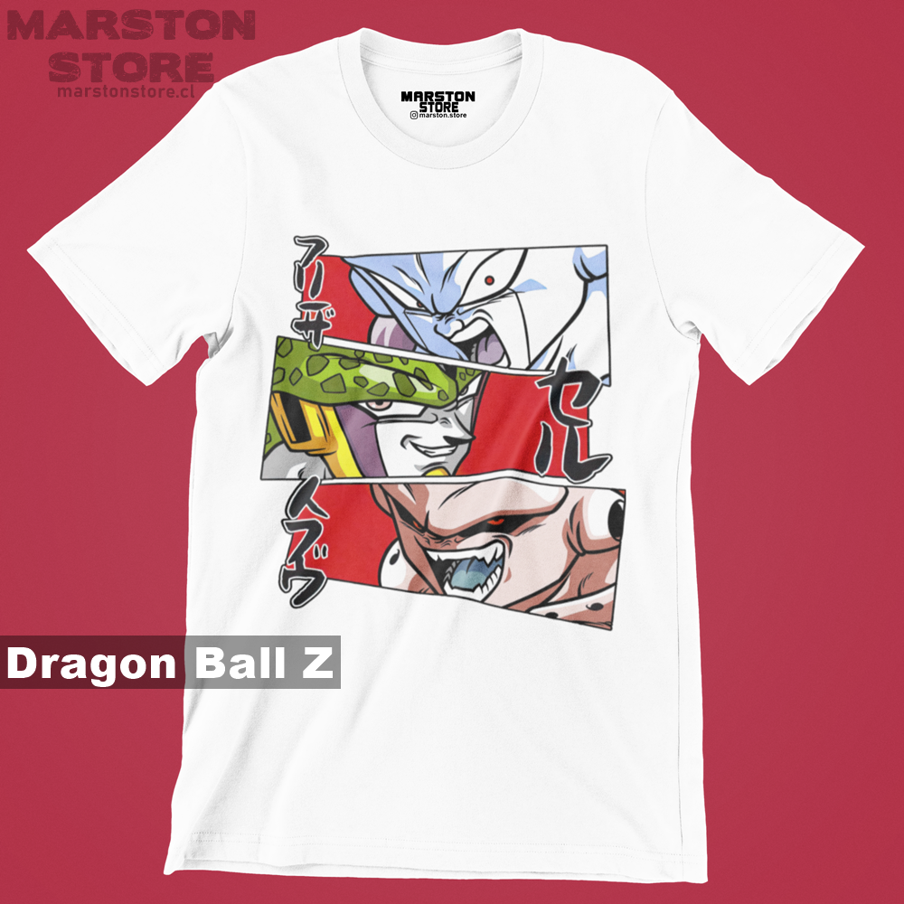 Polera Dragon Ball - Freezer - Cell - Majin Buu
