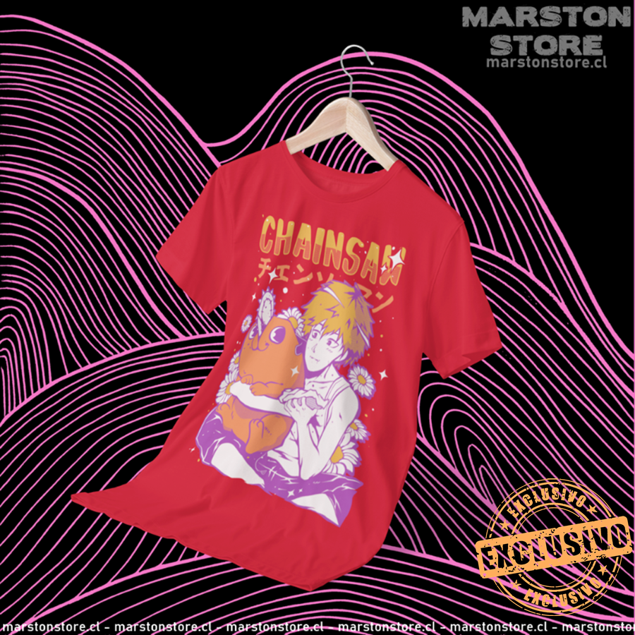 Polera Chainsaw Man - Denji - Pochita