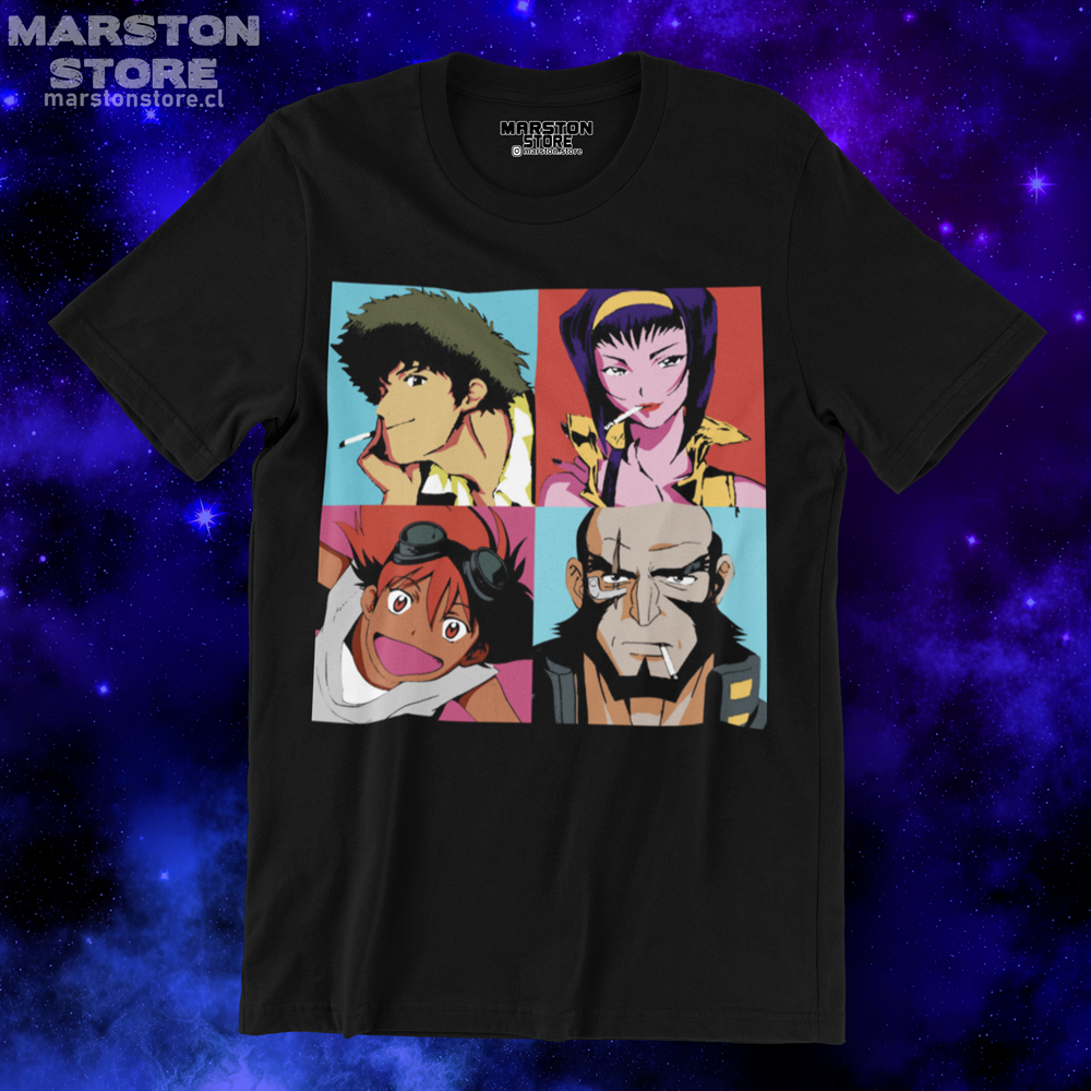 Polera Cowboy Bebop - Faye Valentine - Spike Spiegel - Ed - Jet Black