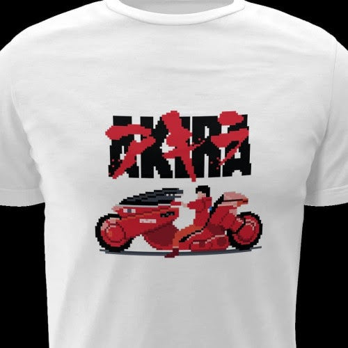 Polera blanca de Akira con Shotaro Kaneda
