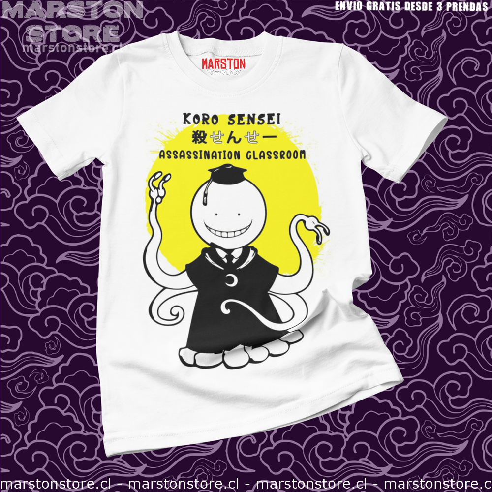 Polera blanca de Assassination Classroom