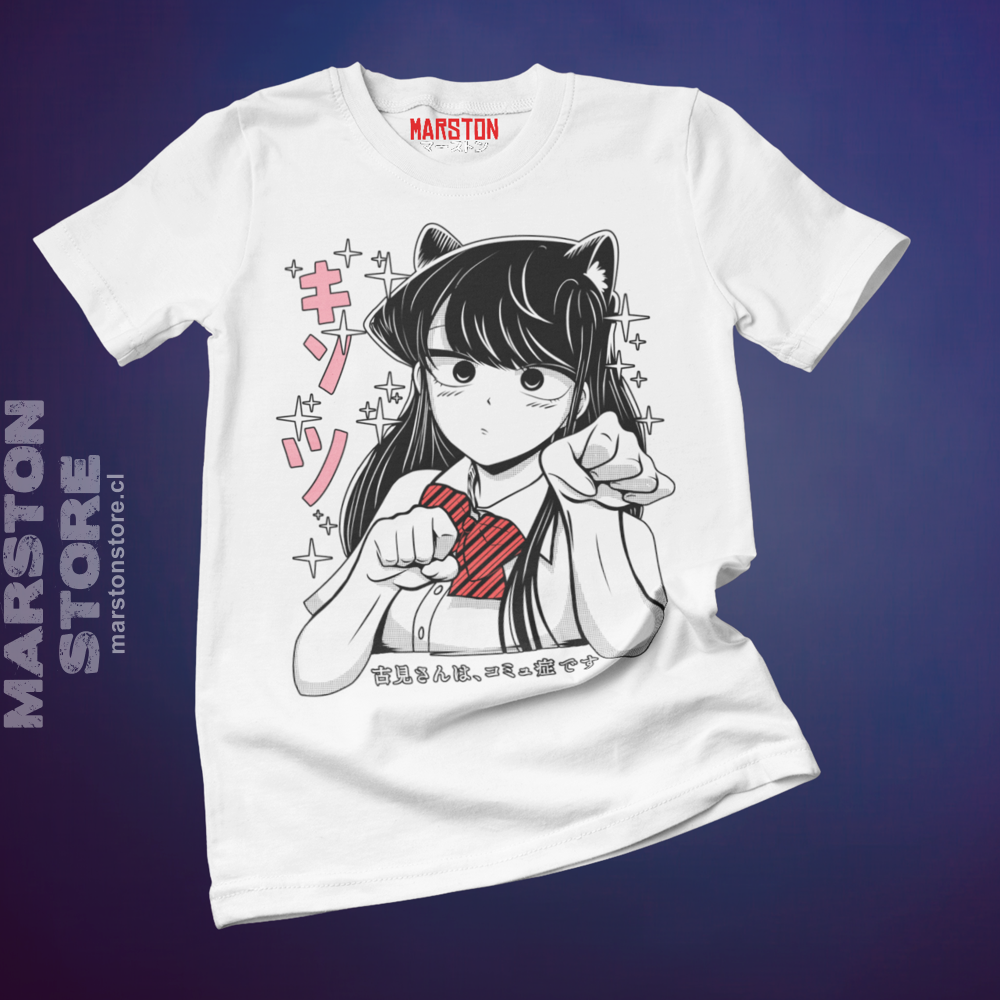 Polera blanca de Komi-san wa Komyushou Desu (Komi Can't Communicate)