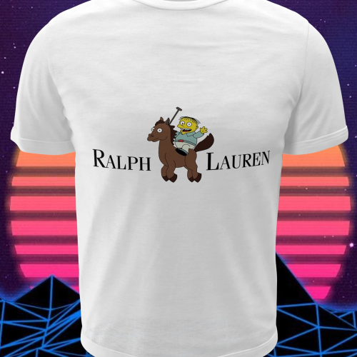 Polera blanca de Los Simpson con Ralph Wiggum